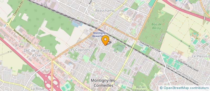 localisation de l'entreprise LDR TRANSPORT à MONTIGNY-LES-CORMEILLES