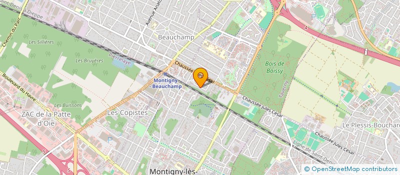 localisation de l'entreprise LDRC  BEAUCHAMP