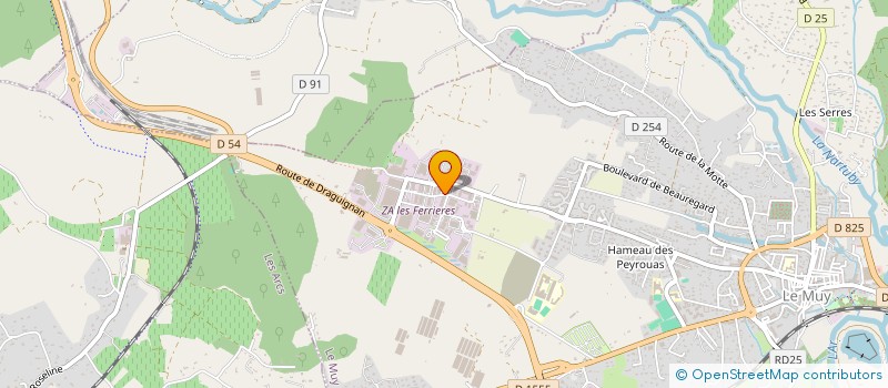 localisation de l'entreprise LDRGS  LE MUY