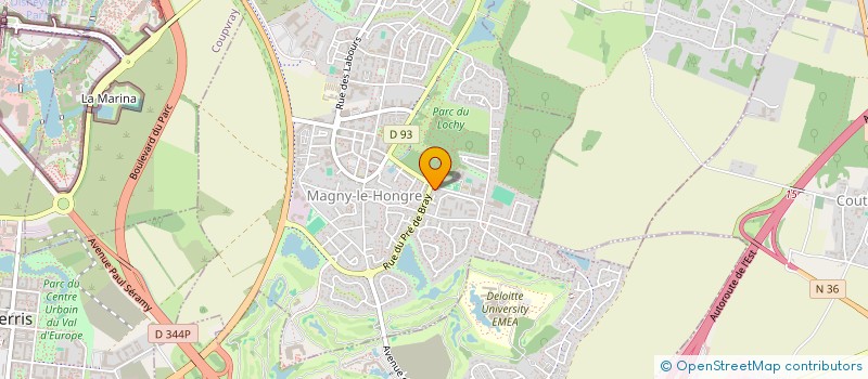 localisation de l'entreprise LDRH CONSEIL  MAGNY-LE-HONGRE