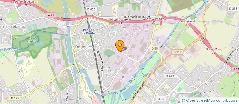 localisation de l'entreprise LDS à DOUAI