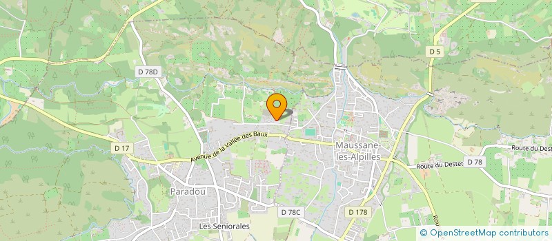 localisation de l'entreprise LDS CONCEPT  MAUSSANE-LES-ALPILLES