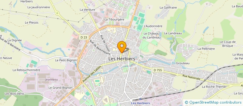 localisation de l'entreprise LDS ESTHETIQUE à LES HERBIERS