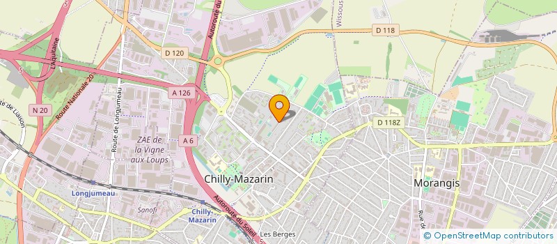 localisation de l'entreprise LDS INVESTISSEMENT à CHILLY-MAZARIN