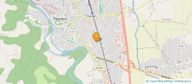 localisation de l'entreprise LDS TAXI à PAMIERS