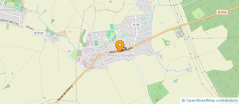 localisation de l'entreprise LDSF BAR  CHEVRY-COSSIGNY