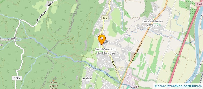 localisation de l'entreprise LDSP  SAINT-VINCENT-DE-MERCUZE