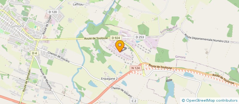 localisation de l'entreprise LDT  GIMONT