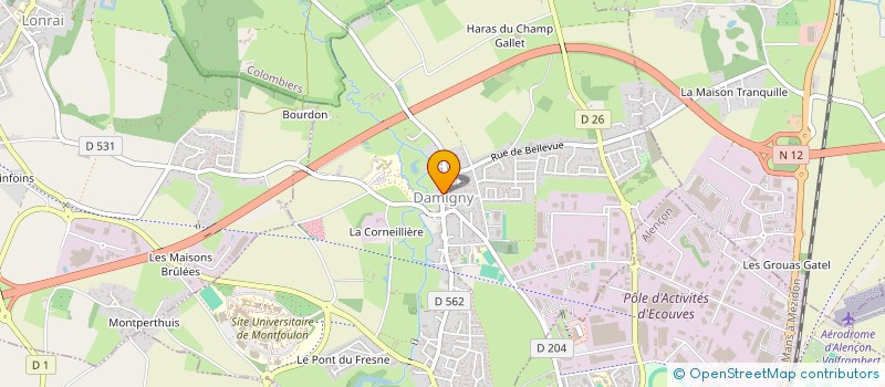 localisation de l'entreprise LDTP à DAMIGNY