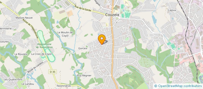 localisation de l'entreprise LDV à COUZEIX