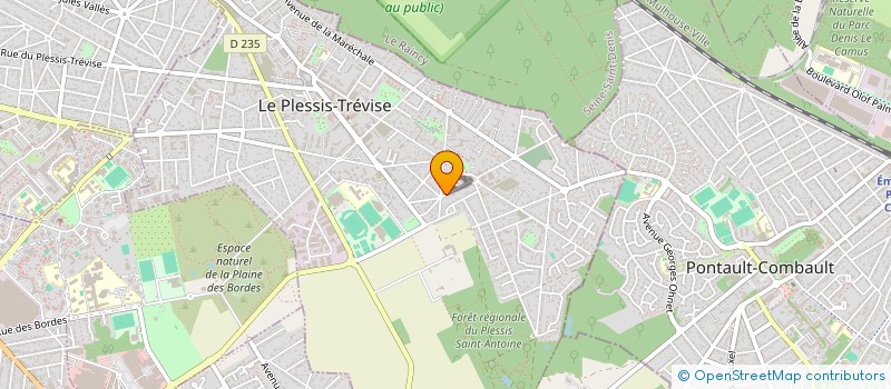 localisation de l'entreprise LDV IMMO à LE PLESSIS-TREVISE