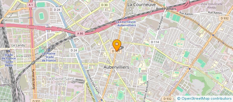 localisation de l'entreprise LDW  AUBERVILLIERS