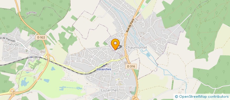 localisation de l'entreprise LDX  CHAUMONTEL