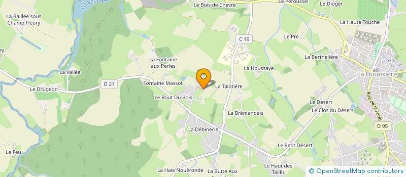 localisation de l'entreprise LDX  LA BOUEXIERE