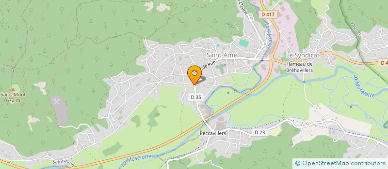 localisation de l'entreprise LE 0588 à SAINT-AME