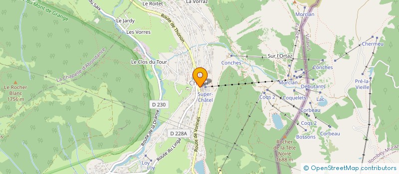 localisation de l'entreprise LE 1 200 à CHATEL
