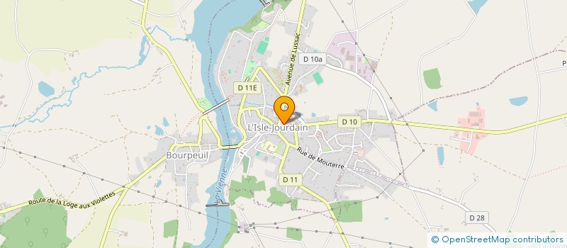 localisation de l'entreprise LE 10 POUR BOIRE POUR MANGER à L'ISLE-JOURDAIN