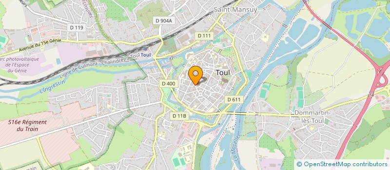 localisation de l'entreprise LE 100 PRESSION  TOUL