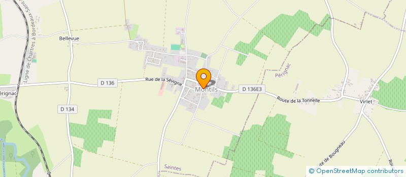 localisation de l'entreprise LE 1000 PAT' CLUB  MONTILS