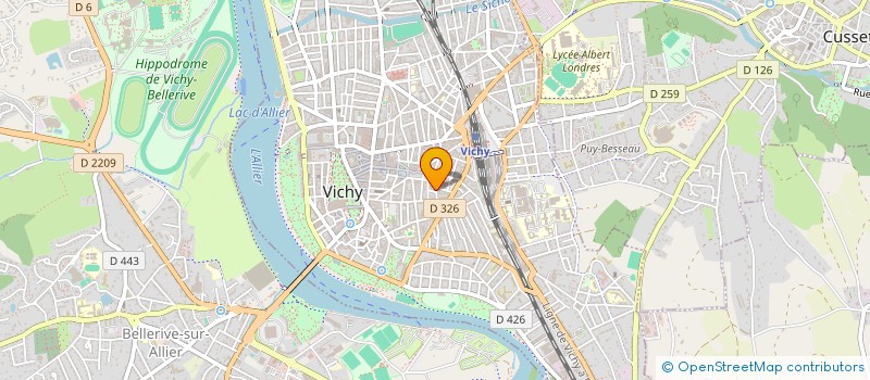 localisation de l'entreprise LE 104 à VICHY