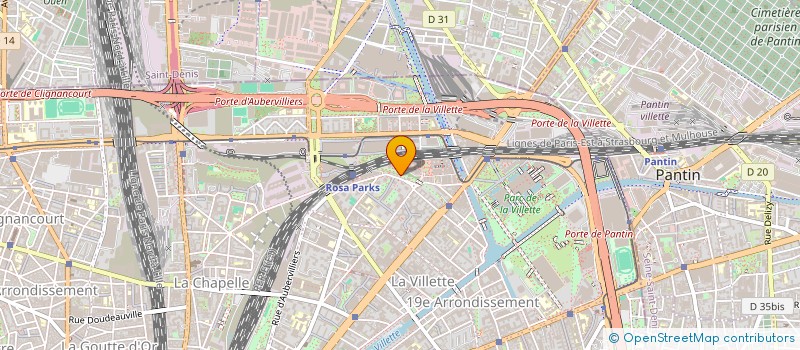 localisation de l'entreprise LE 105  PARIS