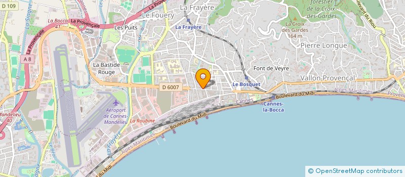 localisation de l'entreprise LE 106 à CANNES