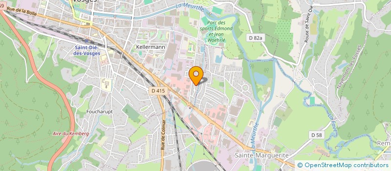 localisation de l'entreprise LE 106  SAINT-DIE-DES-VOSGES