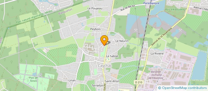 localisation de l'entreprise LE 110 BRANDEBURG à BLANQUEFORT