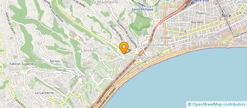 localisation de l'entreprise LE 111  NICE