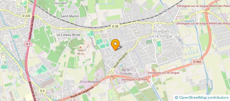 localisation de l'entreprise LE 1130 à ENTRAIGUES-SUR-LA-SORGUE