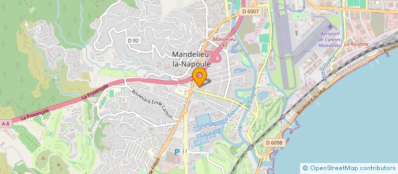 localisation de l'entreprise LE 118 à MANDELIEU-LA-NAPOULE