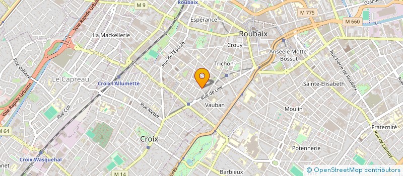 localisation de l'entreprise LE 119  ROUBAIX