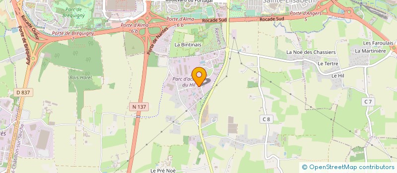 localisation de l'entreprise LE 12 HIL PARK à NOYAL-CHATILLON-SUR-SEICHE