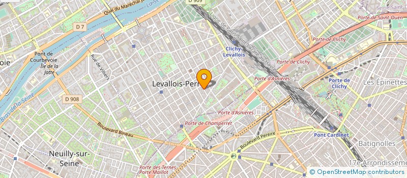 localisation de l'entreprise LE 12 HTR à LEVALLOIS-PERRET