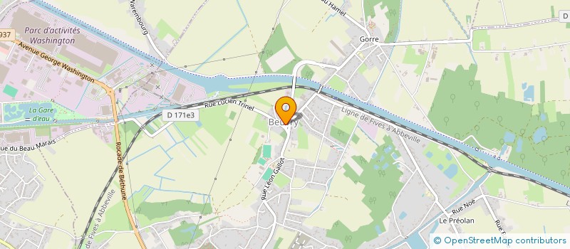 localisation de l'entreprise LE 12 MAI  BEUVRY