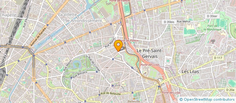 localisation de l'entreprise LE 125  PARIS