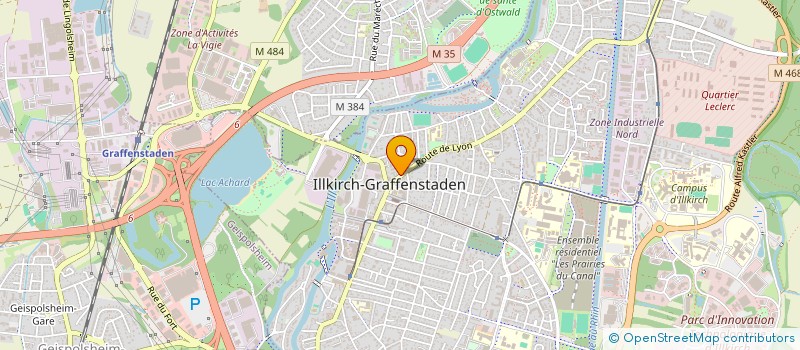 localisation de l'entreprise LE 128  ILLKIRCH-GRAFFENSTADEN