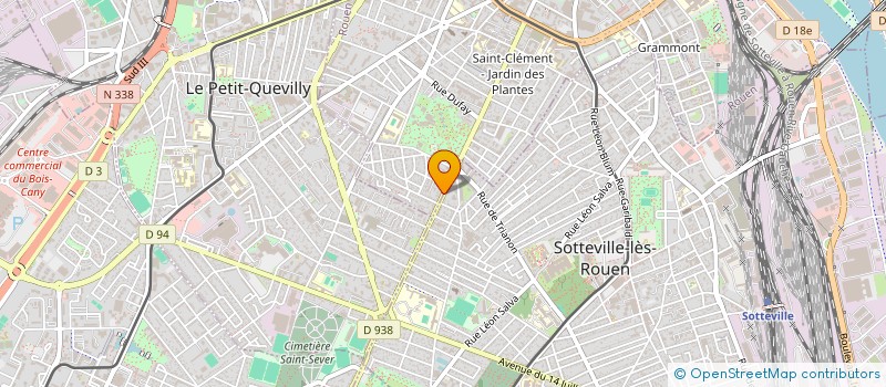 localisation de l'entreprise LE 128BIS à ROUEN