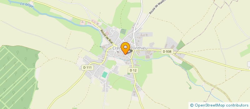 localisation de l'entreprise LE 13-46  CRECY-EN-PONTHIEU