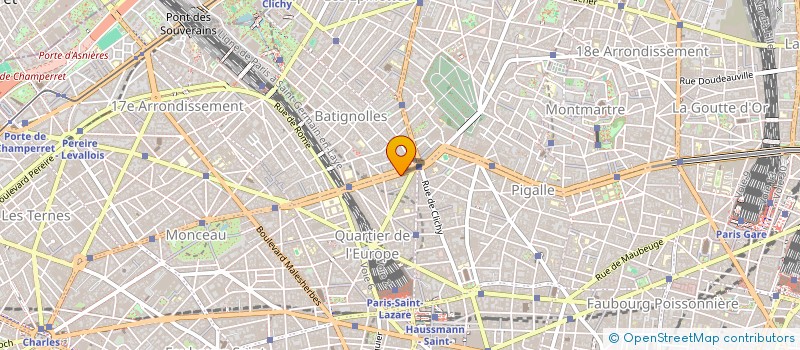 localisation de l'entreprise LE 13 BATIGNOLLES  PARIS