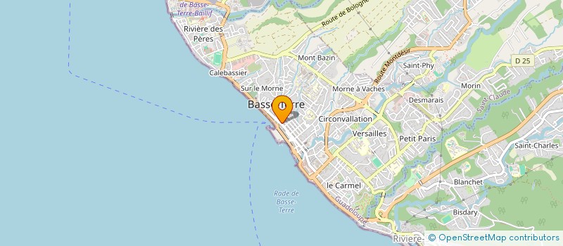 localisation de l'entreprise LE 13 DE LA POSTE à BASSE-TERRE