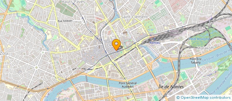 localisation de l'entreprise LE 13 ET 3 à NANTES