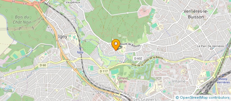 localisation de l'entreprise LE 135  VERRIERES-LE-BUISSON