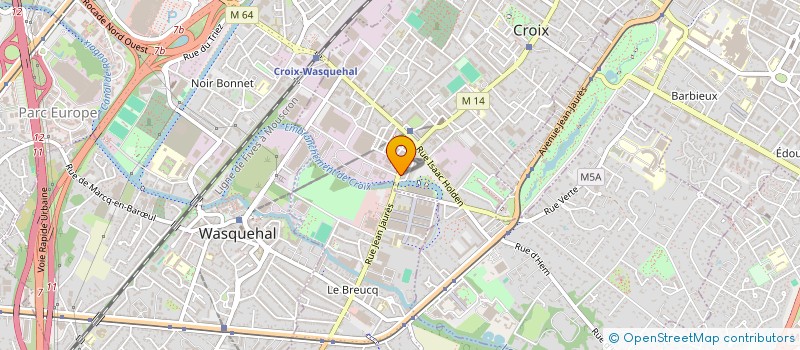 localisation de l'entreprise LE 14 à CROIX