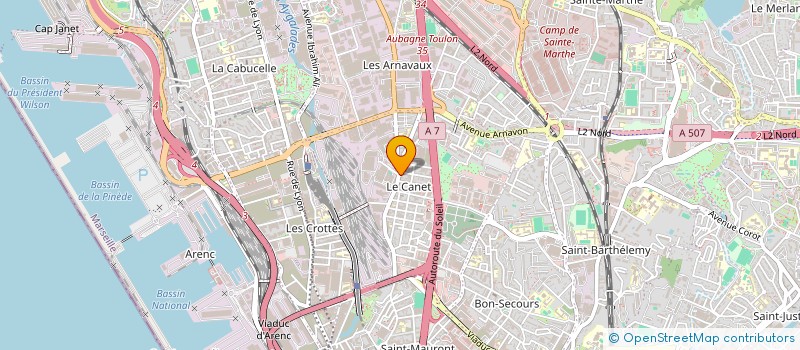 localisation de l'entreprise LE 144  MARSEILLE