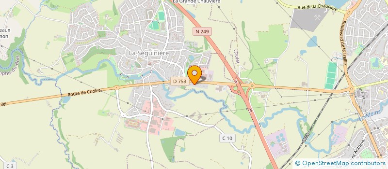 localisation de l'entreprise LE 15/15 à CHOLET