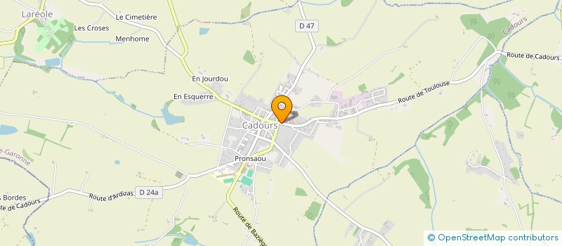 localisation de l'entreprise LE 15 JUIN  CADOURS