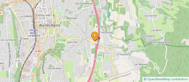 localisation de l'entreprise LE 154  MOUXY