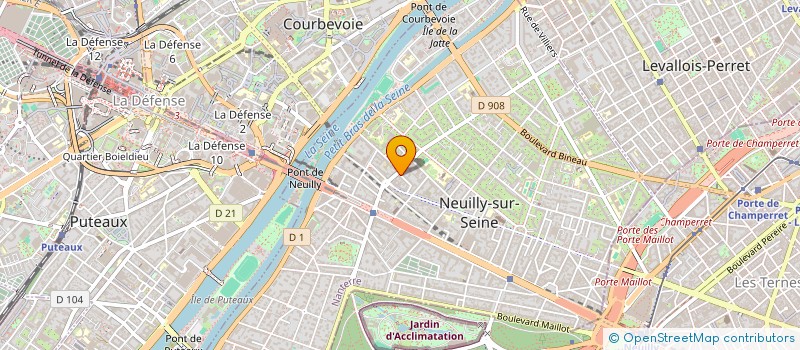 localisation de l'entreprise LE 154 VH à NEUILLY-SUR-SEINE