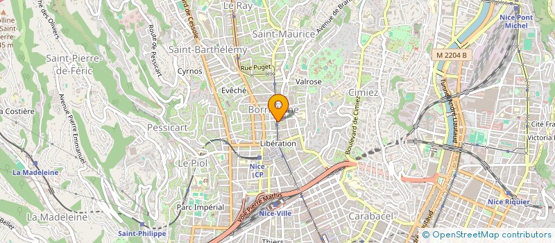 localisation de l'entreprise LE 16 à NICE